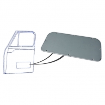 Door Inspection Plate - Metal - 1953-56 Ford Truck    