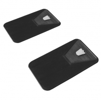 Rear Floor Mats - Black - 1960-68 Ford Car  