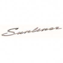 Fender Script - Chrome - "Sunliner" - 1961 Ford Car  