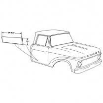 Door Repair Panel - 1961-66 Ford Truck    