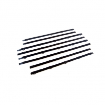 Front & Rear Door Glass Anti-Rattler Kit - 4 Door Sedan - 1962-64 Ford Car  