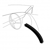Windshield Post Garnish Molding - 1963-64 Ford Car