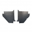 Under Dash Kick Panels - Black - except Convertible - 1964-65 Ford Falcon Car