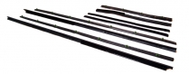 Door & Quarter Window Glass Anti-Rattler Kit - Black Bead - Convertible - Fairlane - 1966-67 Ford Car  
