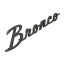 Fender Emblem - Satin Black - "Bronco" - 1966-77 Ford Bronco, 2021-23 Ford Bronco