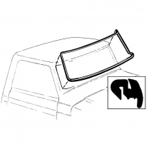 Windshield Seal - No Groove for Chrome - Economy - 1967-72 Ford Truck