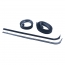 Door Glass Anti-Rattler Kit - with Black Bead - 1967-71 Ford Truck