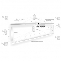 Upper Tailgate Molding F100-250 - 1967-69 Ford Truck