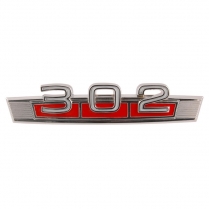 Front Fender Emblem - 302 - 1969-71 Ford Bronco, 1968 Ford Fairlane