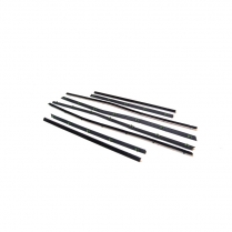 Front & Rear Door Glass Anti-Rattler Kit - 4 Door Sedan - 1968-69 Ford Car  