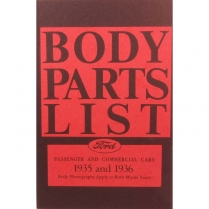 Book - Body Parts List Manual
