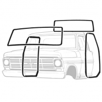 Cab Weather Stripping Kit - No Chrome - 1967-72 Ford Truck