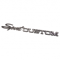 Bed Side Panel Name Plate - Sport CUSTOM - 1970-72 Ford Truck