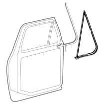 Vent Window Rubber Seals - Premium Line - 1973-79 Ford Truck, 1978-79 Ford Bronco
