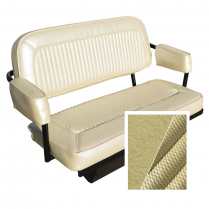 Rear Bench Seat - Parchment - Sierra with Comfortweave Inserts - 1968-77 Ford Bronco - Drop Ship Item**