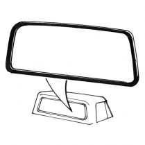 Back Glass Seal - Factory Sliding - with Groove for Narrow Flexible Chrome - 1978-79 Ford Truck