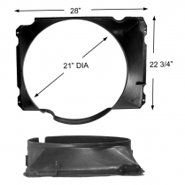 Radiator Fan Shroud - 351, 400 - 1977-79 Ford Truck, 1978-79 Ford Bronco