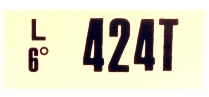 Decal - Engine Code - 428 SCJ MT - 1969 Ford Car  