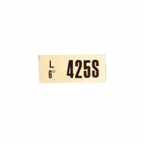 Decal - Engine Code - 428 SCJ AT - 1969 Ford Car  