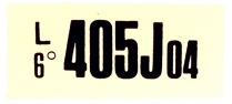 Decal - Engine Code - 428 Police Interceptor AT - 1968 Ford Car  