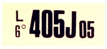 Decal - Engine Code - 428 Police Interceptor AT - 1968 Ford Car  