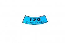 Decal - Air Cleaner - 170 CID - 1968-69 Ford Car  