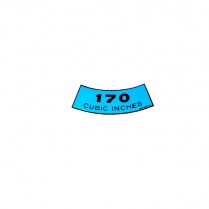 Decal - Air Cleaner - 170 CID - 1965-67 Ford Car  