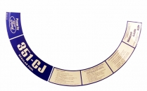 Decal - Air Cleaner - 351CJ-2V - Ram Air - 1973 Ford Car  