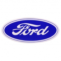 Sticker - Ford Script - 6 1/2" - Blue on Transparent - 1966-77 Ford Bronco