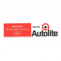 Decal - Air Cleaner - Autolite with Star - 1968 Ford Car  