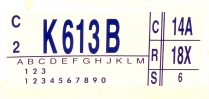 Decal - Engine Code - 351 2V AT - 1973 Ford Car  