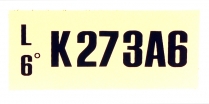 Decal - Engine Code - 302 2V MT with A/C - 1970 Ford Car  