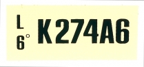 Decal - Engine Code - 302 2V AT with A/C - 1970 Ford Car  