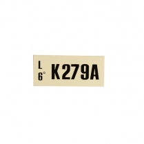 Decal - Engine Code - 302 2V MT without A/C - 1970 Ford Car  