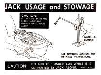 Decal - Jack Instructions - 1968-69 Ford Car  