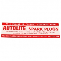 Decal - Air Cleaner - Autolite - 1960-67 Ford Car  
