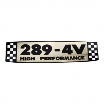 Decal - Valve Cover - 289 High Performance - 1964-66 Ford Car  