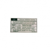 Decal - Emission - 429 4V AT/MT - 1970 Ford Car  