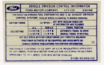 Decal - Air Cleaner - 351-4V CID