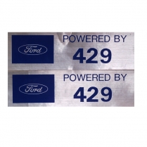Decal - Valve Cover - 429 - Powered by Ford - 1966 Ford Car  