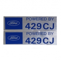 Decal - Valve Cover - 429CJ - Powered by Ford - 1966 Ford Car  
