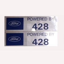 Decal - Valve Cover - 428 - Powered by Ford - 1966 Ford Car  