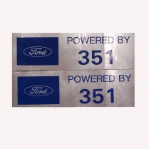 Decal - Valve Cover - Powered by 351 - Ford - 1966 Ford Car  