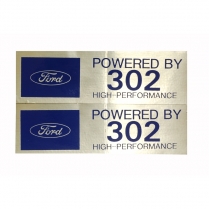 POWERED BY 302 HI-PERF DECALS (PR)