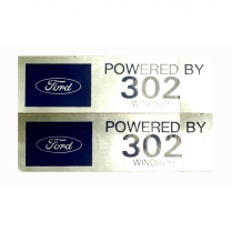 Decal - Valve Cover - Powered by Boss 302 Windsor - Ford - 1966 Ford Car  