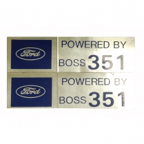 Decal - Valve Cover - Powered by Boss 351 - Ford - 1966 Ford Car  