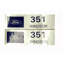 Decal - Valve Cover - 351 Windsor - Ford - 1966 Ford Car  