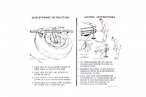 Decal - Jacking Instructions - 1964-65 Ford Car  