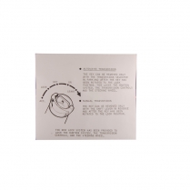 Decal - Ignition Lock Instruction Sleeve - 1970 Ford Car  