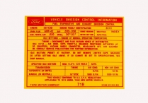 Decal - Emission - 351-4V MT - 1974 Ford Car  